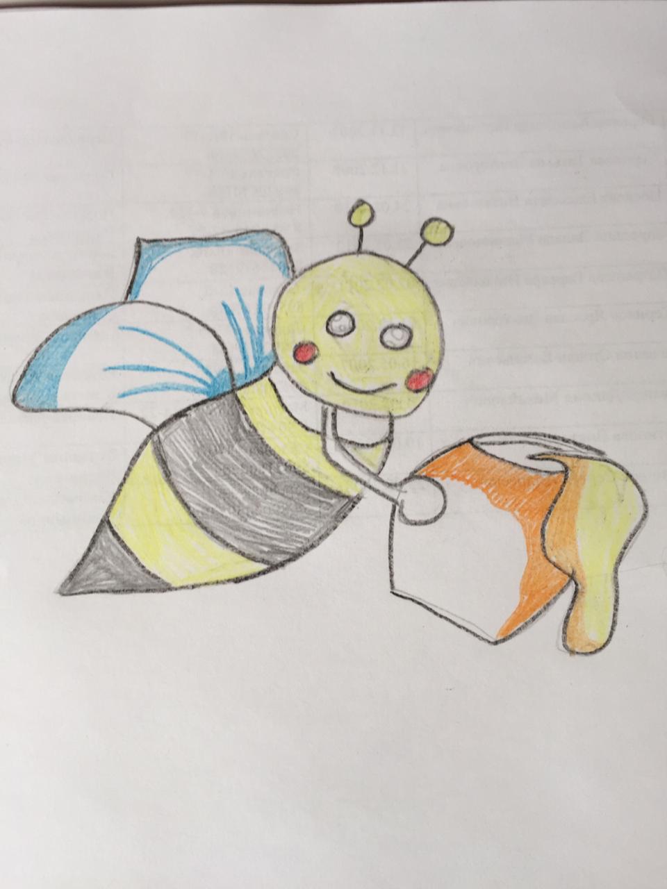 рисунок пчелка