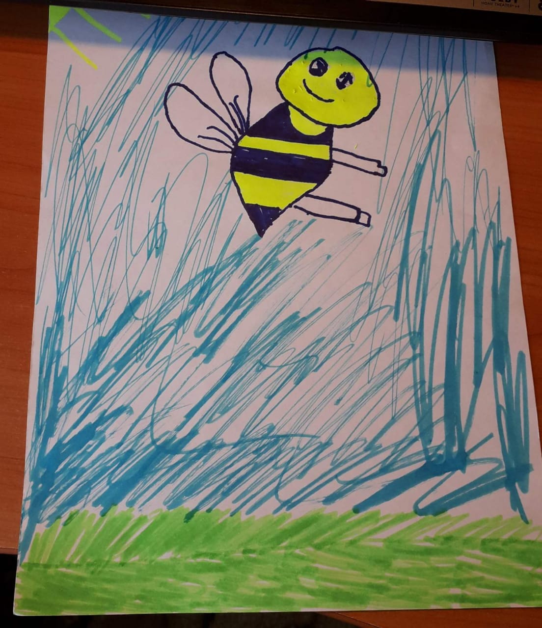 рисунок пчелка